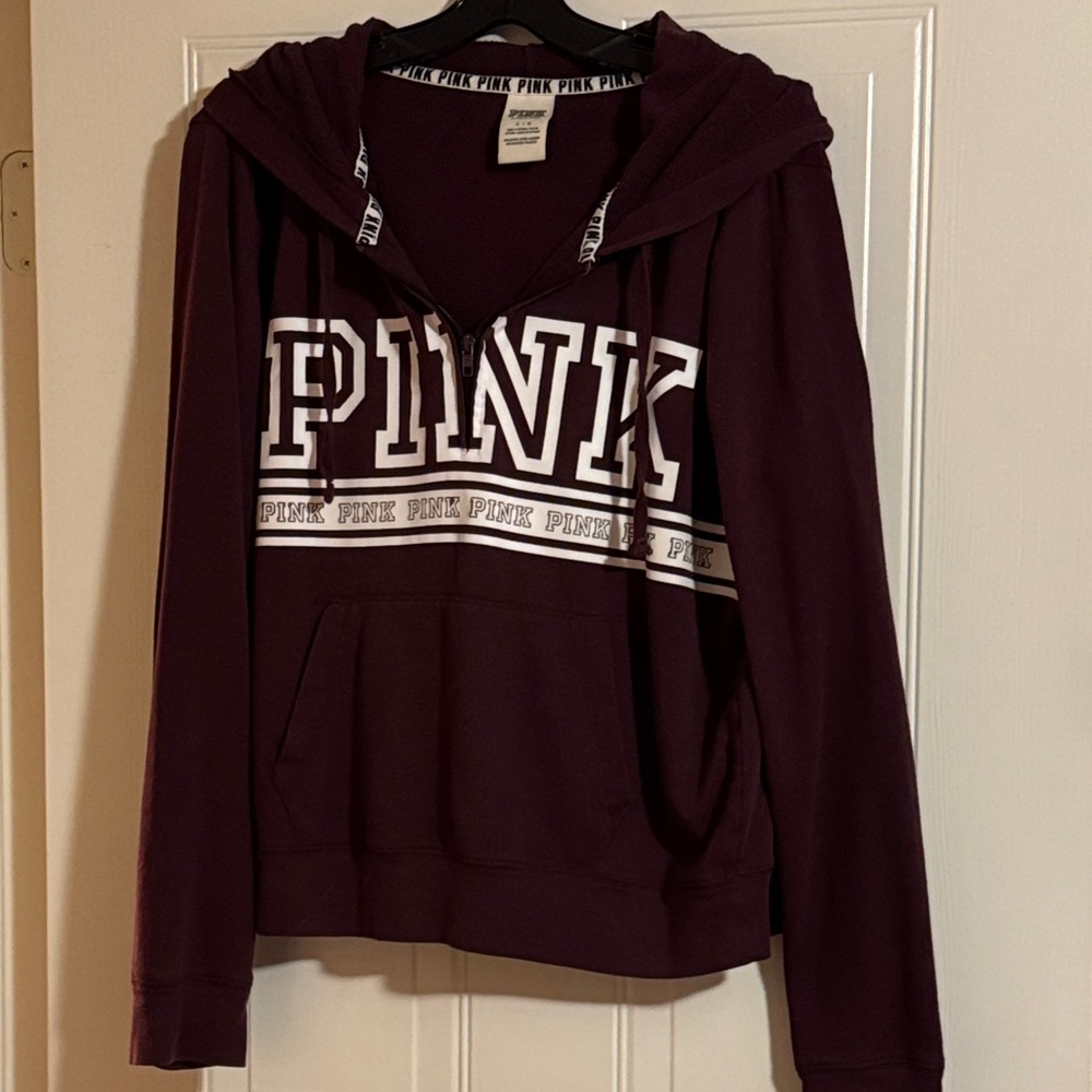 PINK Victoria's Secret Burgundy Hoodie